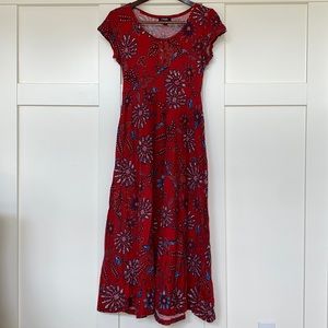 Chaps Red Maxi Dress